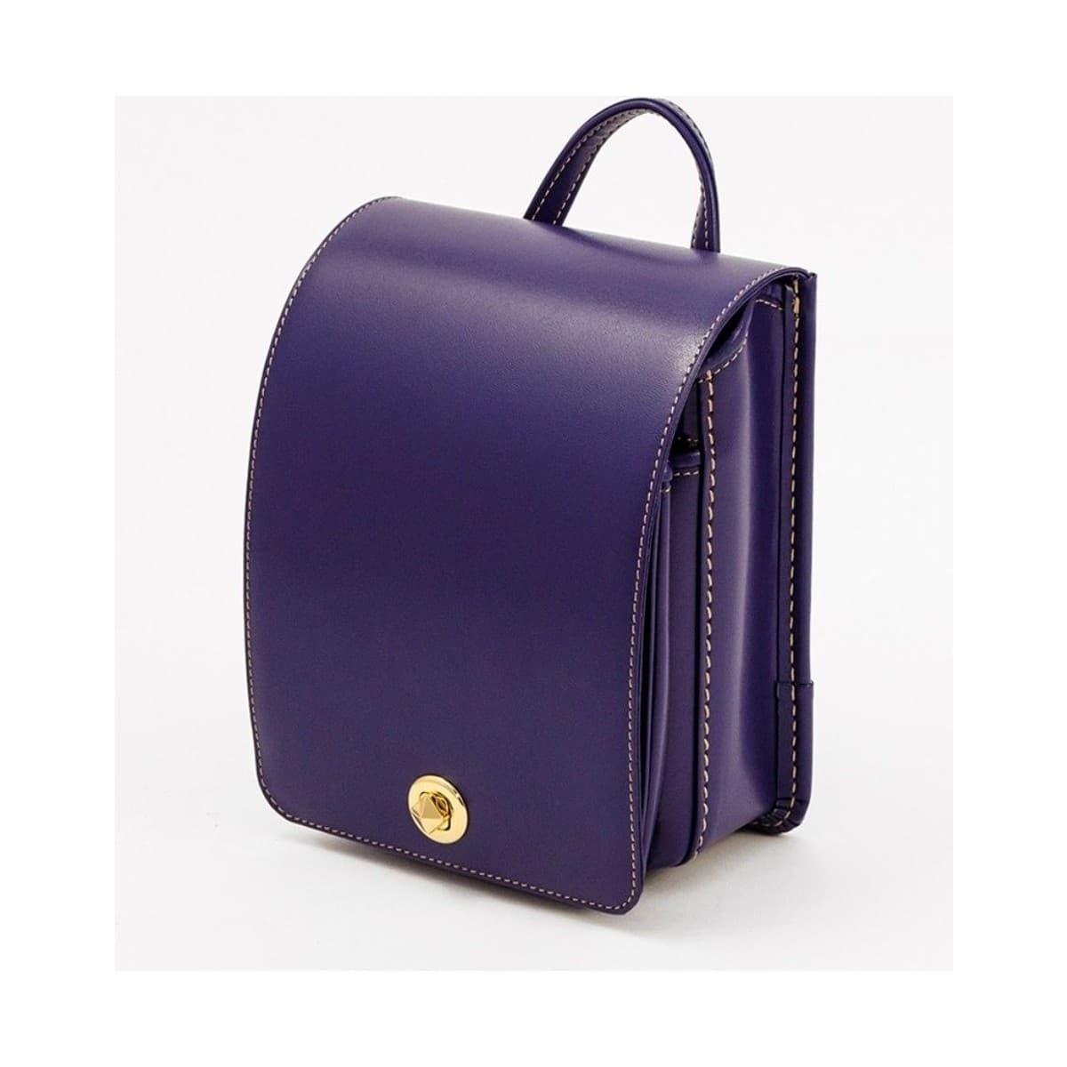 Plum Mini Ransel — front three-quarter view.
