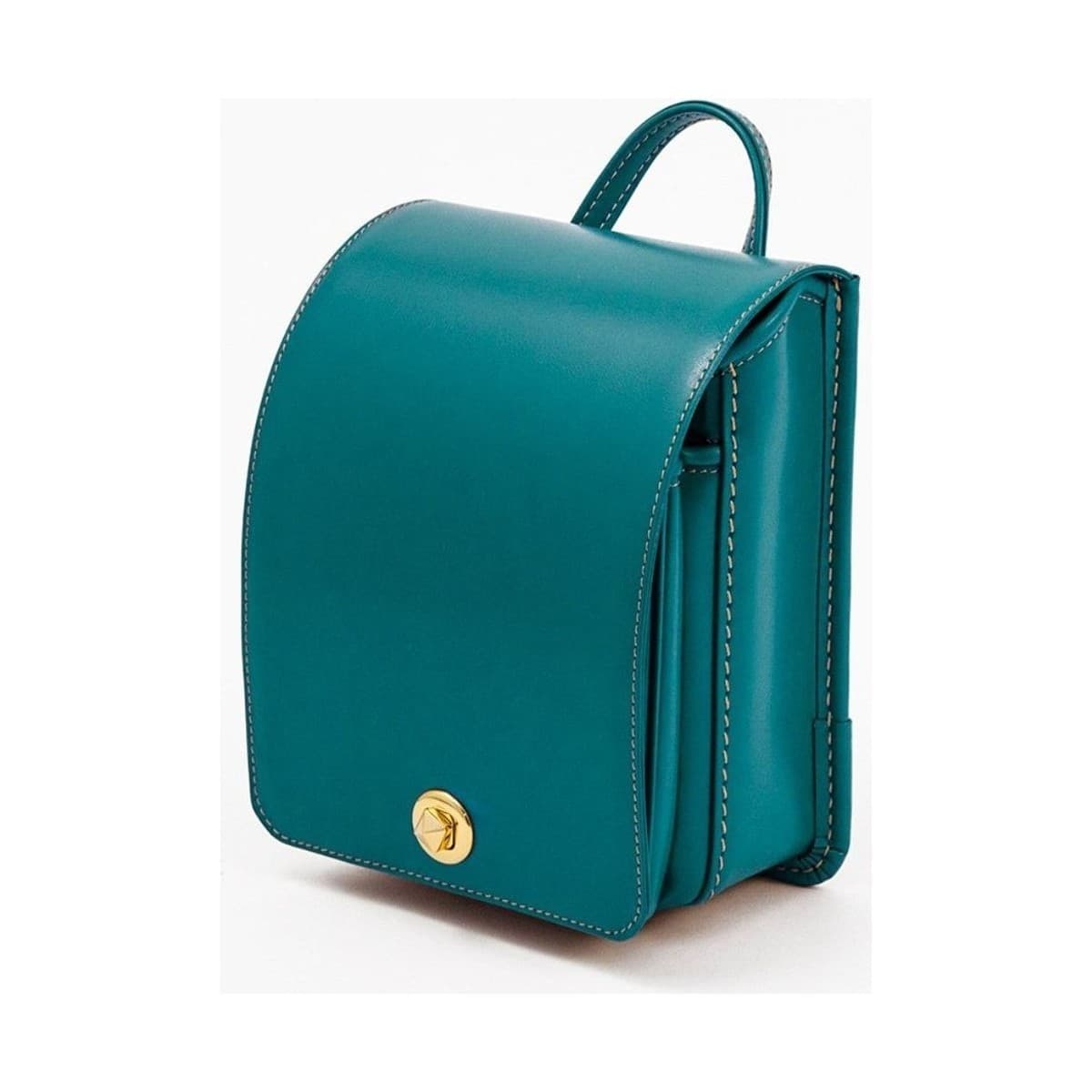Teal Mini Ransel — front three-quarter view.
